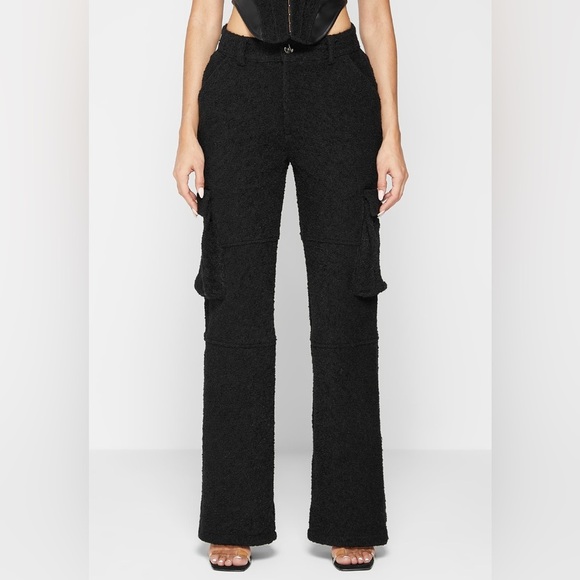 Maniere De Voir Pants - NWT Manière De Voir Mid Rise Boucle Cargo Pants Size 6